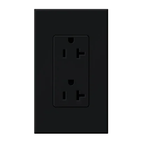 Lutron Architectural 20A Receptacle Black (NTR-20-BL)