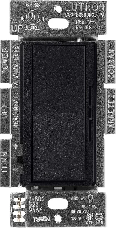 Lutron Diva 250W LED 3-Way Midnight (DVSCCL-253P-MN)