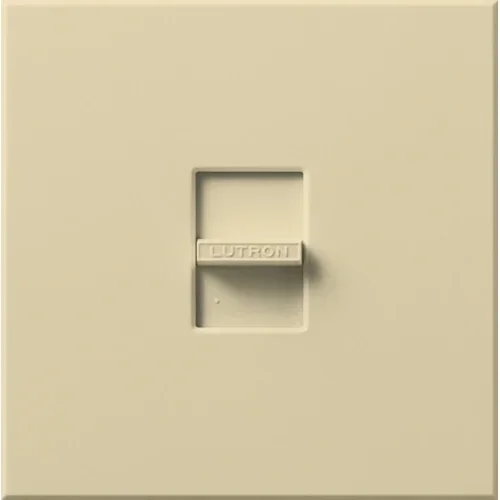 Lutron Nova 277V 6A Fluorescent Single-Pole Slide-To-Off Dimmer Ivory (NF-20-277-IV)
