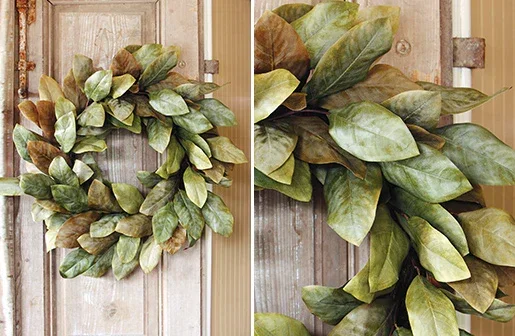 Magnolia Wreath | Wreath | Farmhouse Wreath – Decor Steals