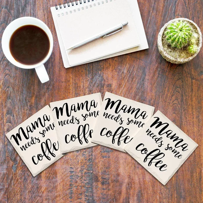 Mama Needs Some Coffee Drink Coaster Set