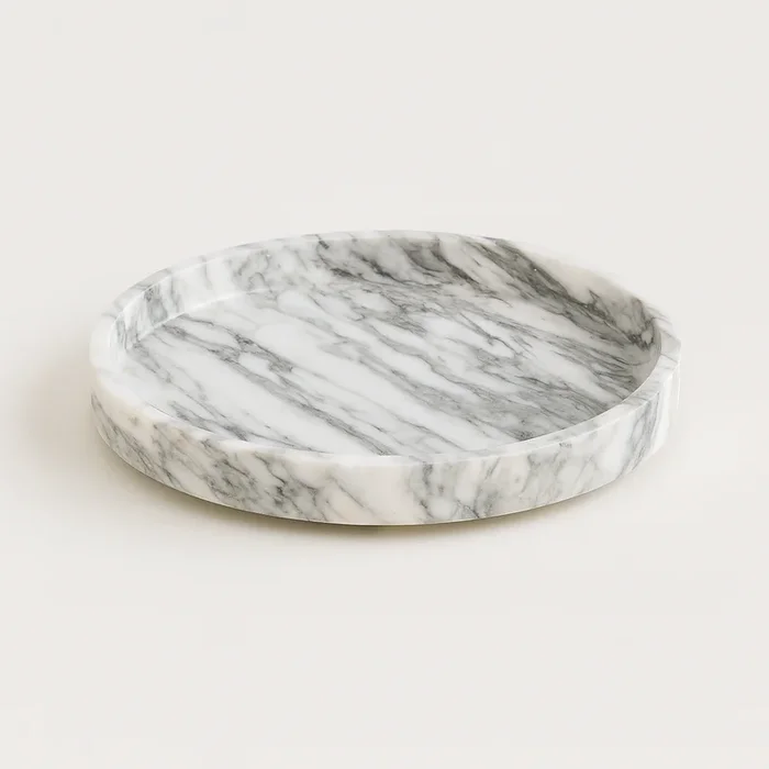 Marbela Tray Round – Arabescato