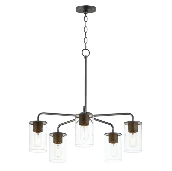 Maxim – Five Light Chandelier – Sleek