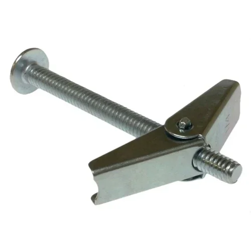 Metallics 1/4-20 X 6 Round Head Slotted Fully Threaded Spring Wing And Toggle Bolt Steel Zinc-50 Per Jar Priced Per Each (J1514)