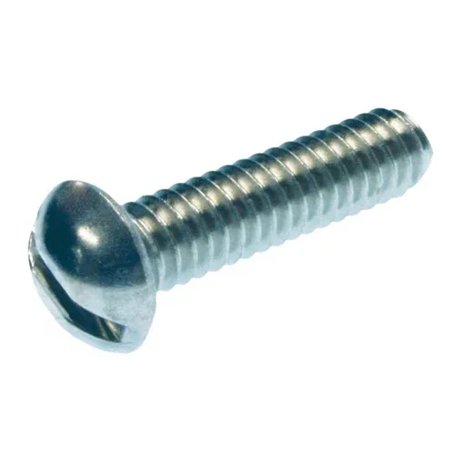 Metallics 5/16-18 X 1-1/4 Round Head Slotted Machine Screw Steel Zinc-100 Per Jar Priced Per Each (JRM71)