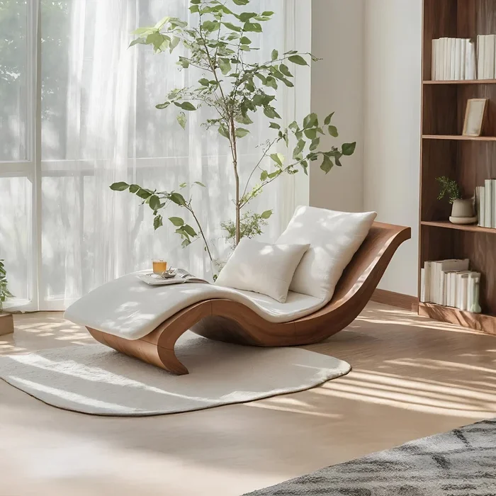 Mid Century Wooden Daybed For Living Room Furniture Decor