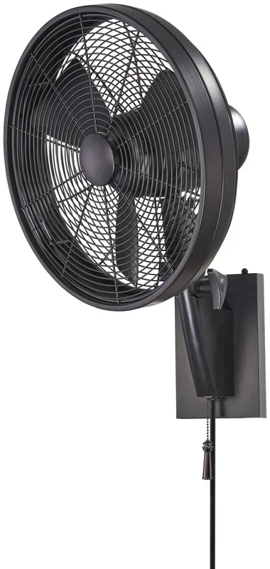 Minka Aire – F307-MBK – 15″ Indoor/Outdoor Fan – Anywhere – Matte Black – F307MBK
