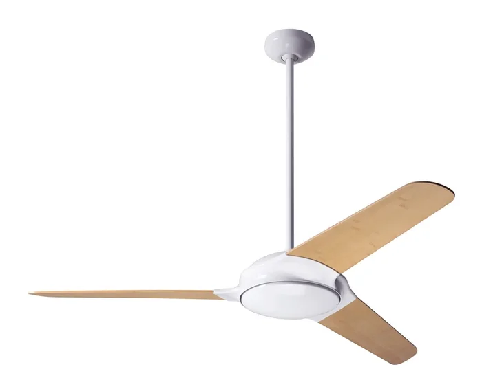 Modern Fan Co – FLO-GW-52-BB-NL-005 – 52″Ceiling Fan – Flow – Gloss White – FLOGW52BBNL005