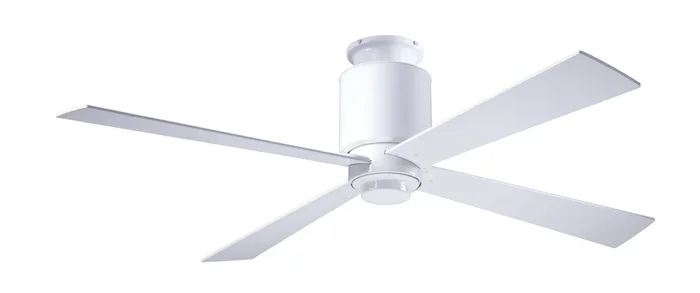 Modern Fan Co – LAP-FM-GW-50-WH-NL-001 – 50″Ceiling Fan – Lapa Flush – Gloss White – LAPFMGW50WHNL001