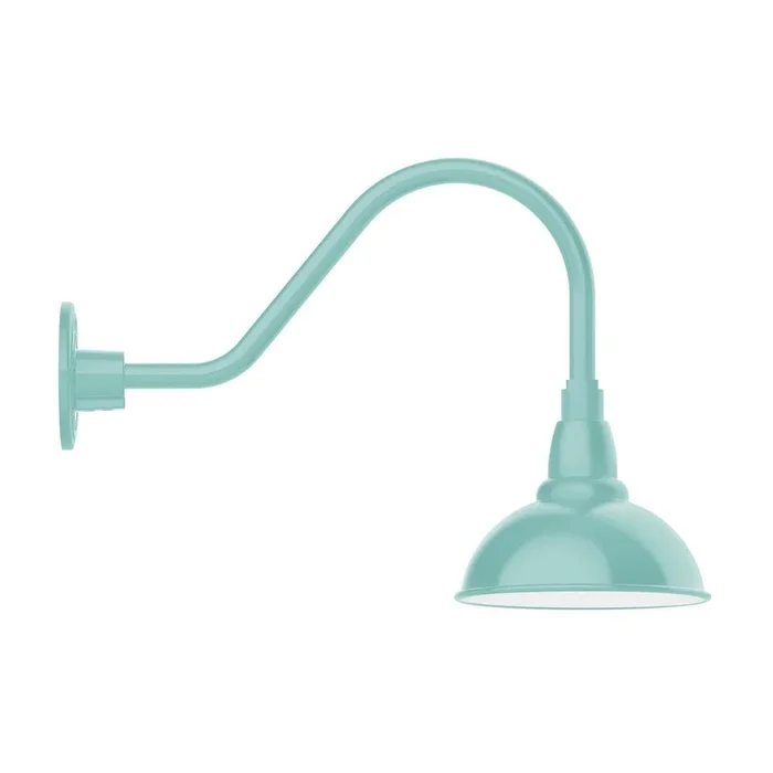 Montclair Light Works – GNA105-48-B03-G06 – One Light Wall Mount – Cafe – Sea Green – GNA10548B03G06