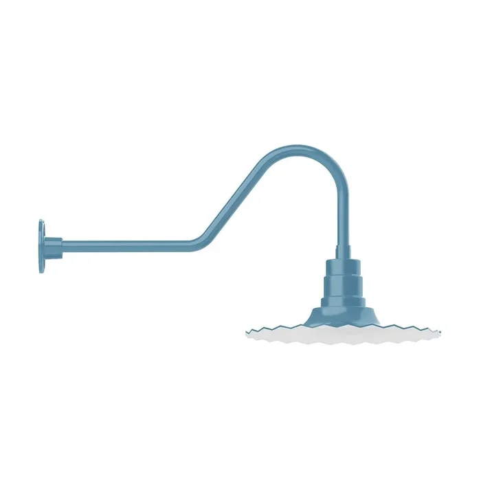 Montclair Light Works – GNC159-54-G06 – One Light Wall Mount – Radial – Light Blue – GNC15954G06