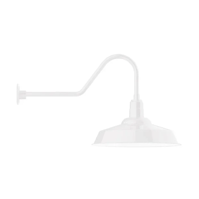 Montclair Light Works – GNC186-44-G06 – One Light Wall Mount – Warehouse – White – GNC18644G06