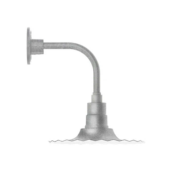 Montclair Light Works – GNT158-49 – One Light Wall Mount – Radial – Painted Galvanized – GNT15849