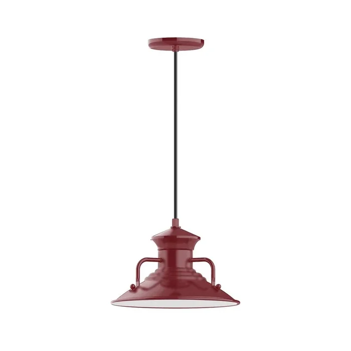 Montclair Light Works – PEB142-55-C23-G06 – One Light Pendant – Homestead – Barn Red – PEB14255C23G06