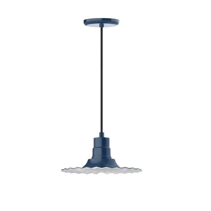 Montclair Light Works – PEB158-50-C26 – One Light Pendant – Radial – Navy – PEB15850C26