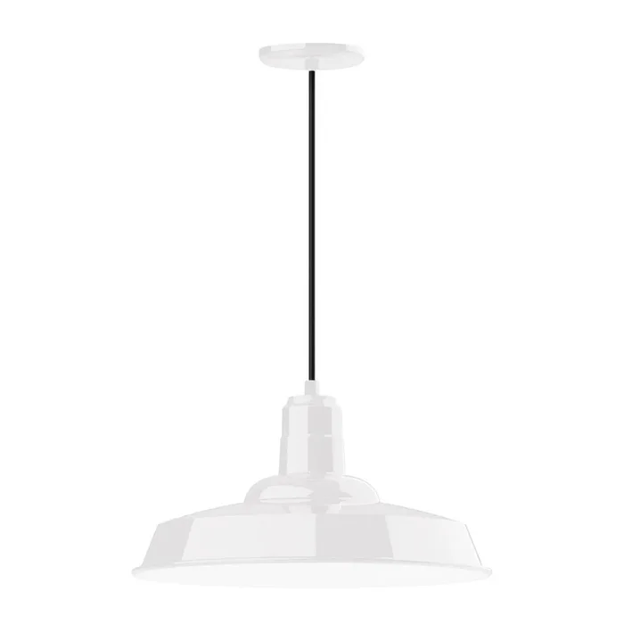Montclair Light Works – PEB185-44-C22-G05 – One Light Pendant – Warehouse – White – PEB18544C22G05