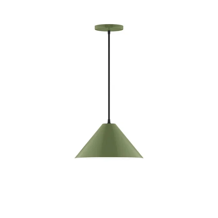 Montclair Light Works – PEB422-22 – One Light Pendant – Axis – Fern Green – PEB42222