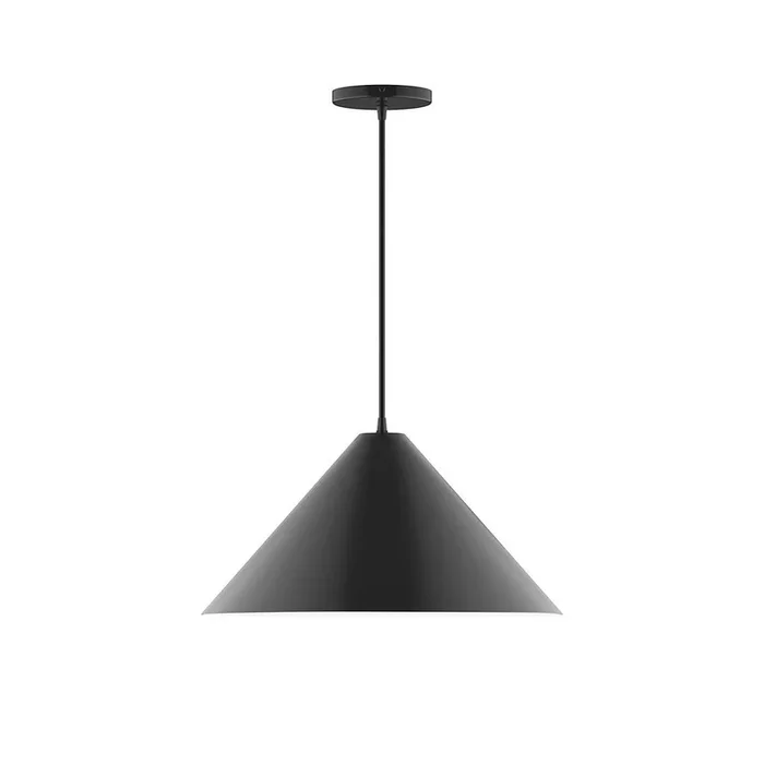 Montclair Light Works – PEB423-41-C04-L13 – LED Pendant – Pinnacle – Black – PEB42341C04L13
