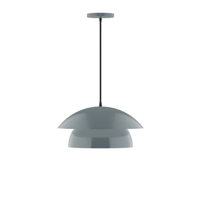 Montclair Light Works – PEBX446-40-C12-L12 – LED Pendant – Nest – Slate Gray – PEBX44640C12L12