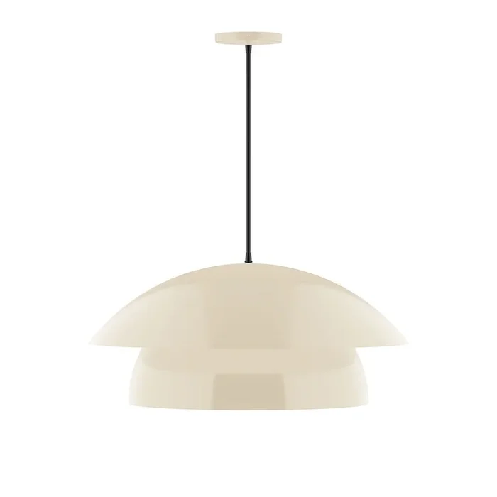 Montclair Light Works – PEBX447-16-C24 – One Light Pendant – Nest – Cream – PEBX44716C24