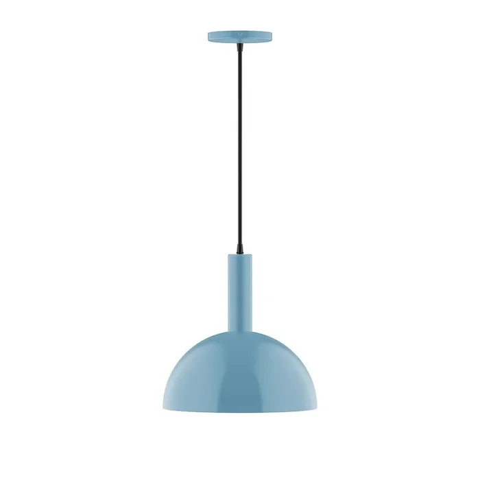 Montclair Light Works – PEBX471-G15-54-C24 – One Light Pendant – Stack – Light Blue – PEBX471G1554C24