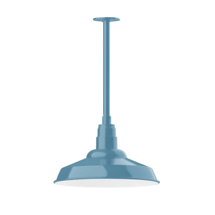 Montclair Light Works – STB184-54-T24 – One Light Pendant – Warehouse – Light Blue – STB18454T24