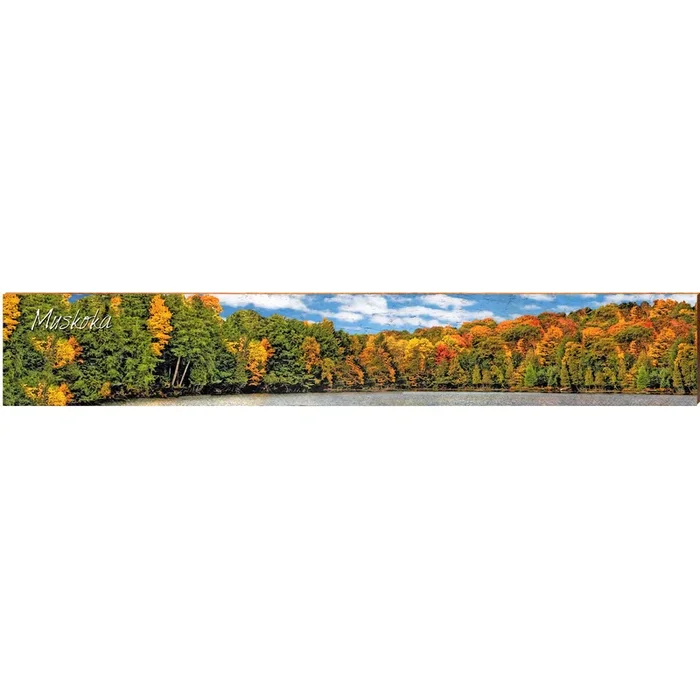 Muskoka Lake Trees | Wall Art Print on Real Wood