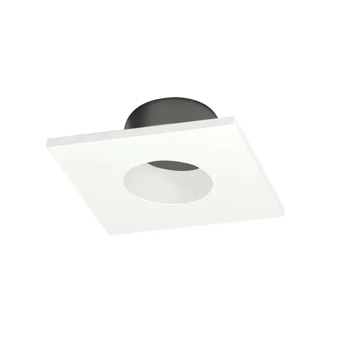 Nora 1 Inch Iolite Can-Less Square Downlight Trim White Finish (NIOC-1SNGWW)