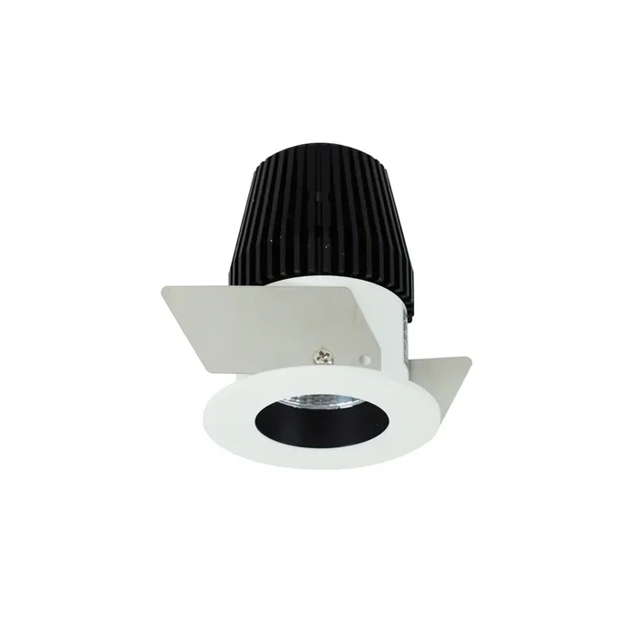Nora 1 Inch Iolite Round Reflector Non-Adjustable Trim 800Lm 5000K Black/White For Iolite New Construction Housings Only (NIO-1RNG50XBW)