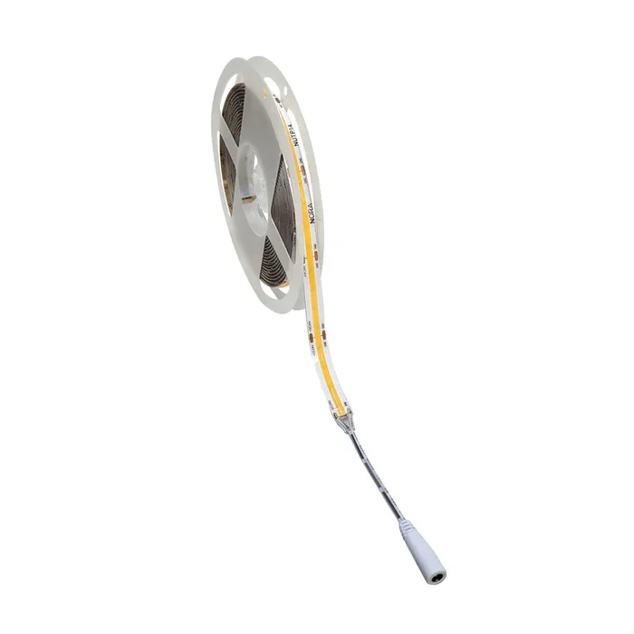 Nora 16.4 Foot COB LED Tape Light Roll 24V 210Lm 2.4W Per Foot 90+ CRI 4000K (NUTP15-COB24CV16-940)