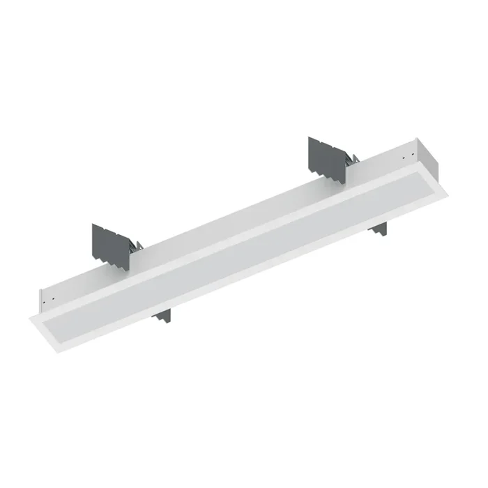 Nora 2 Foot L-Line LED Recessed Linear 2100Lm 3500K White Finish (NRLIN-21035W)
