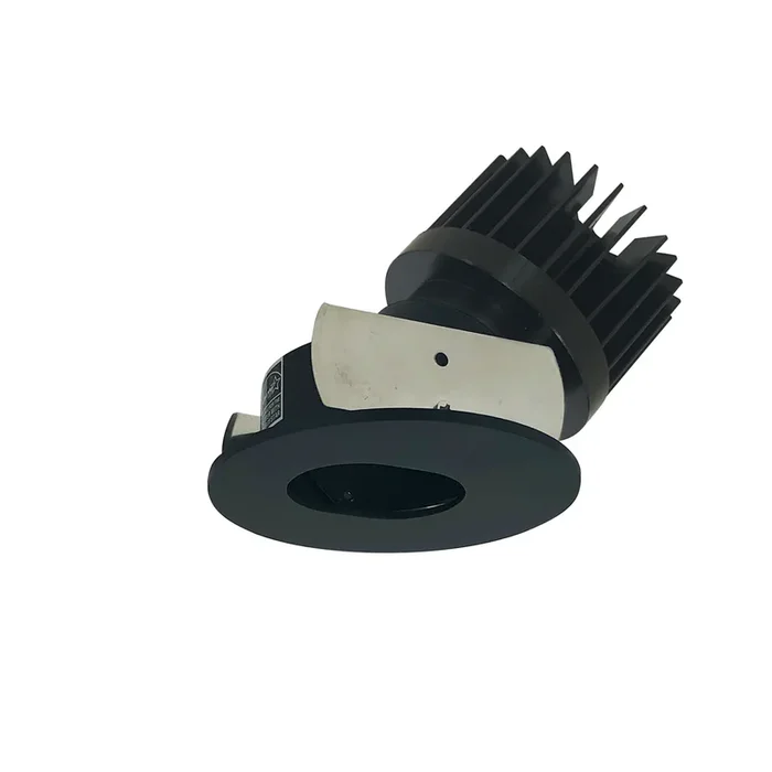 Nora 2 Inch Iolite LED Round Adjustable Slot Aperture 1500Lm/2000Lm/2500Lm [Varies By Housing] Comfort Dim Black Slot Aperture/Black Flange (NIOB-2RSLCDXBB/HL)