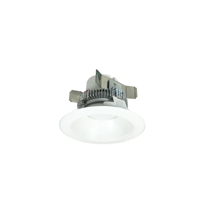 Nora 4 Inch Cobalt Click 750Lm LED Retrofit Round Reflector 10W 3000K Matte Powder White 120V Triac/ELV Dimming (NLCBC2-45130MPW/A)