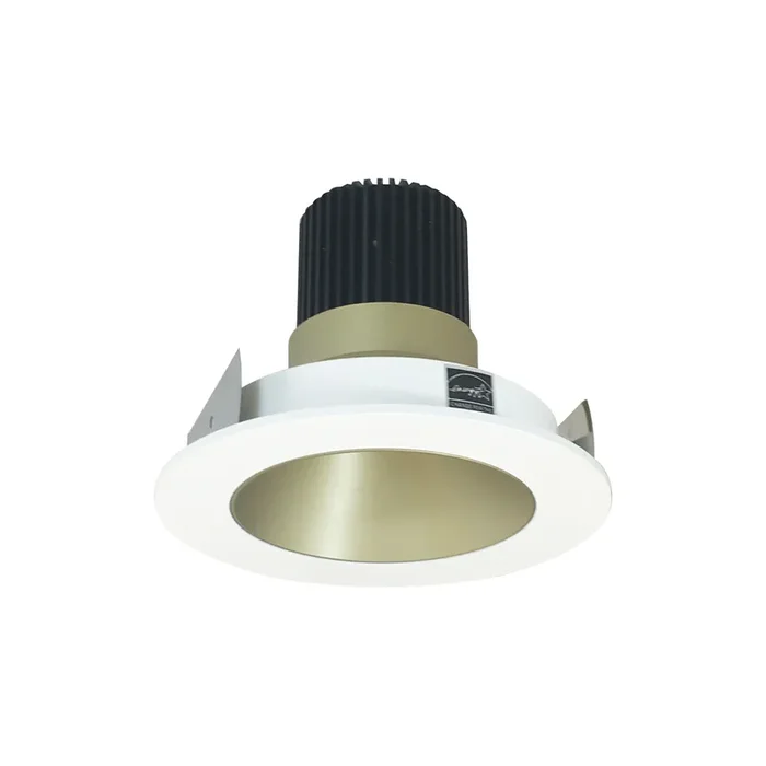 Nora 4 Inch Iolite Round Deep Cone Reflector Non-Adjustable Trim 1000Lm 5000K Champagne Haze/Matte Powder White (NIO-4RNDC50XCHMPW/10)