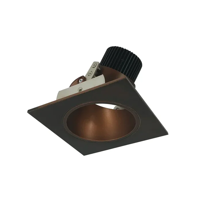 Nora 4 Inch Iolite Square Deep Cone Reflector Adjustable Trim 1000Lm 3500K Bronze (NIO-4SD35XBZ/10)
