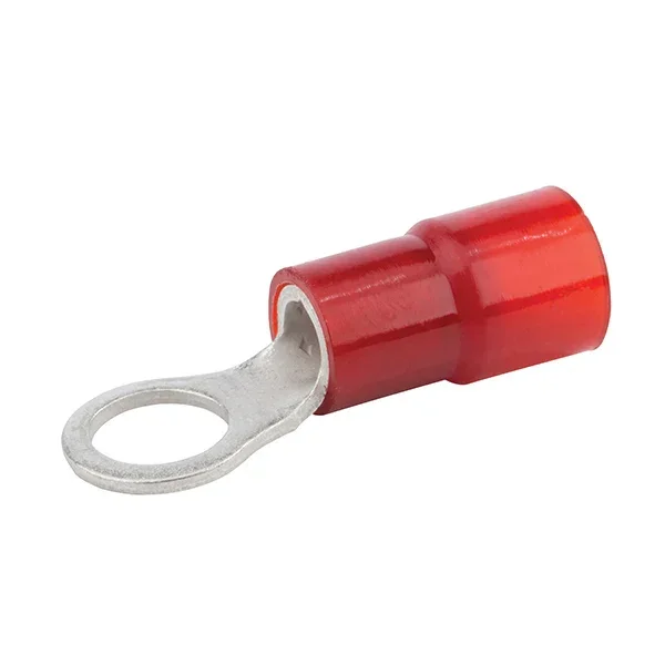 NSI 8 AWG Nylon Insulated Ring 5/16 Inch Stud-25 Per Pack Priced Per Each (R8-56N)