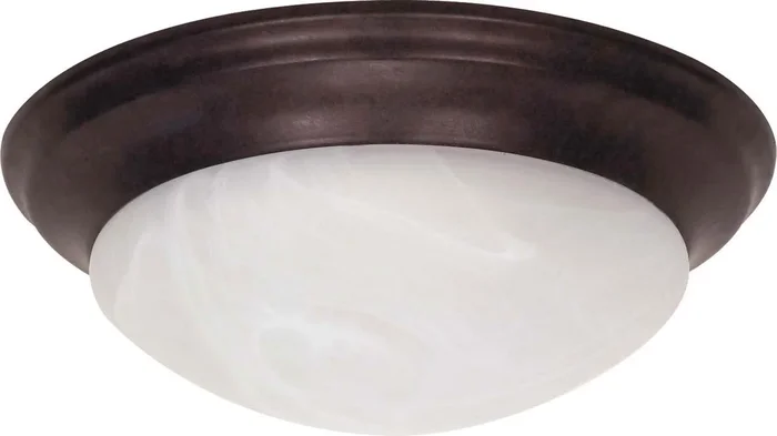 Nuvo Lighting – 60-281 – Two Light Flush Mount – Twist and Lock Old Bronze – Old Bronze – 60281