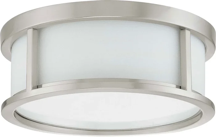 Nuvo Lighting – 60-2859 – Two Light Flush Mount – Odeon – Brushed Nickel – 602859