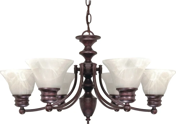Nuvo Lighting – 60-358 – Six Light Chandelier – Empire – Old Bronze – 60358