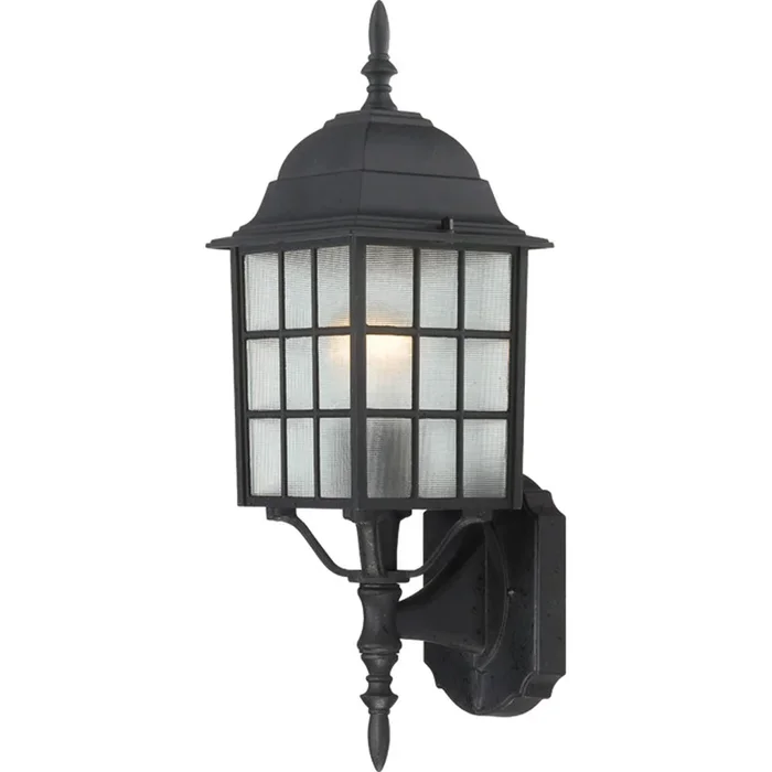 Nuvo Lighting – 60-4903 – One Light Wall Lantern – Adams – Textured Black – 604903