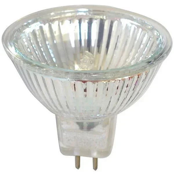 Osram 20W MR16 Halogen 3000K 12V Bi-Pin GU5.3 Base Covered Glass Reflector Wide Flood Bulb BAB (44860WFL)