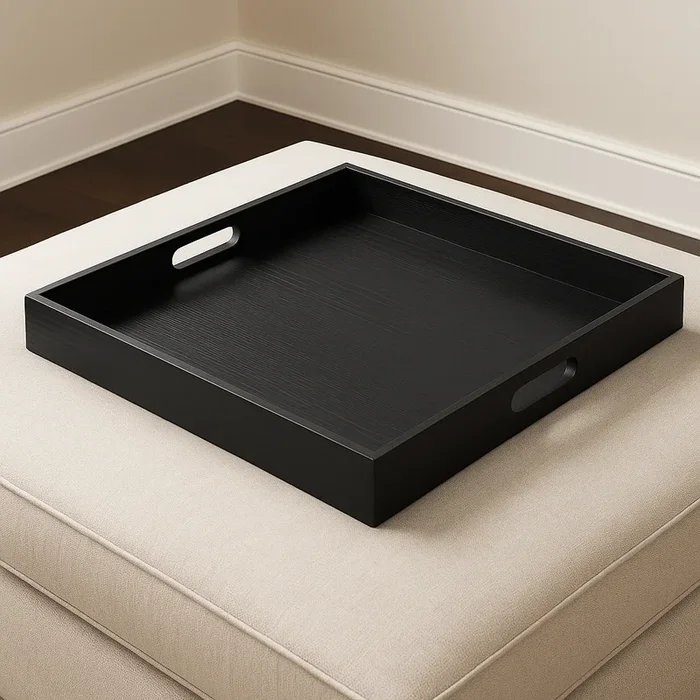 Ottoman Tray – Black