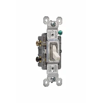 Pass And Seymour 3-Way Lighted Toggle Switch 15A 120V Light Almond (663LASLG)