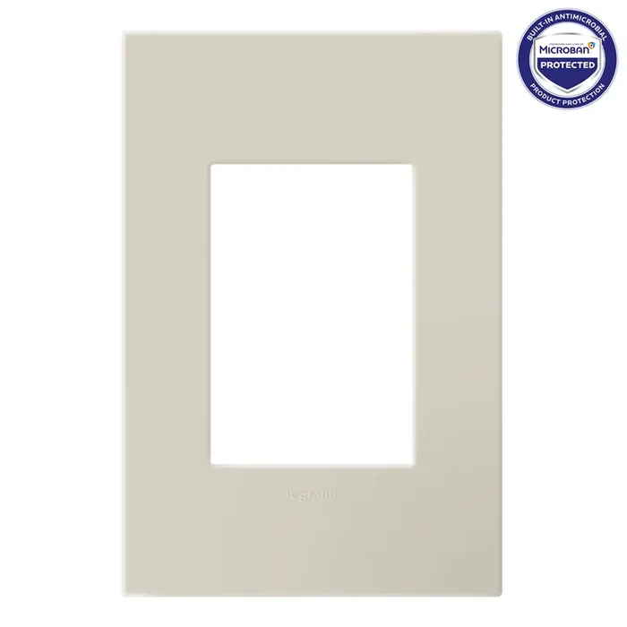 Pass and Seymour Adorne Wall Plate Painted Plastic 1G3 Oatmeal (AWP1G3OM)