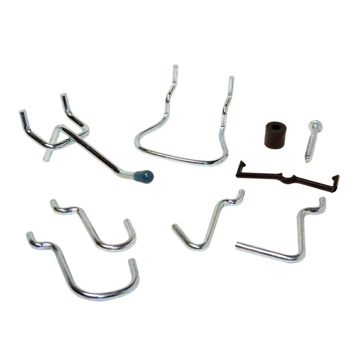 Pegboard Hook Assortment, 1/8 In., 32-Piece