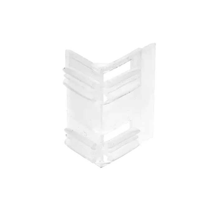Plastic Valance Corner for Wood and Faux Wood Blinds – For Two Grooves