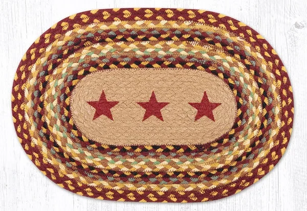 PM-OP-357 Burgundy Stars Placemat 13″x19″