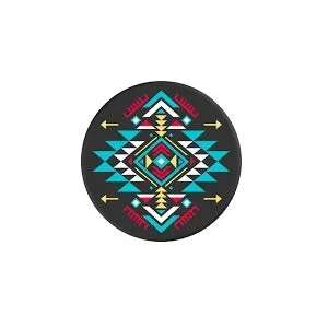 PopSockets Designs: Black & Teal Tribal Pattern