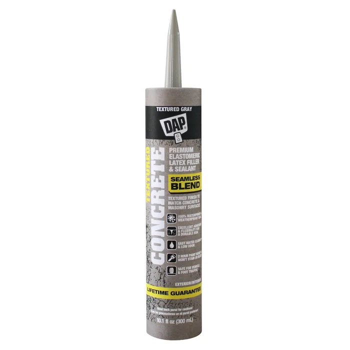 Premium Textured Concrete Elastomeric Filler and Sealant, 10 Ounce Tube