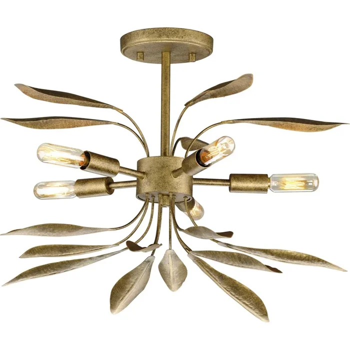 Progress Lighting – Five Light Semi-Flush Conv – Mariposa
